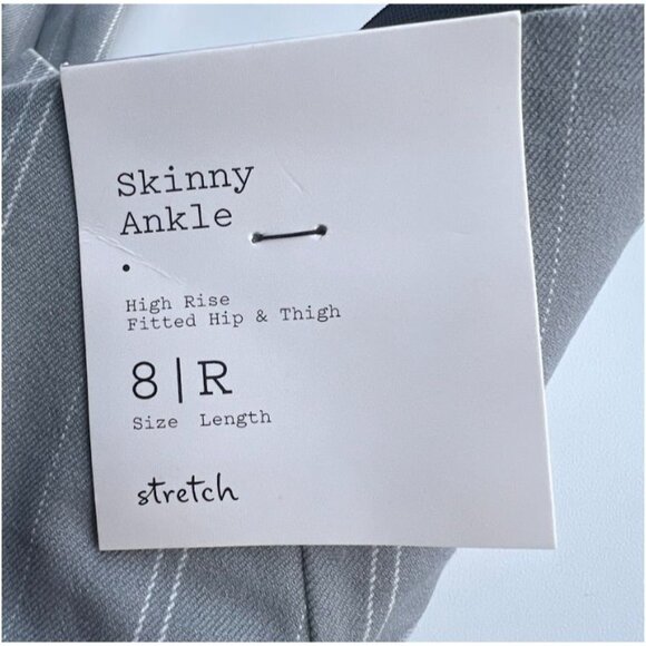A New Day Women's High-Rise Slim Fit Ankle Pants Gray Size 8R - Picture 6 of 6